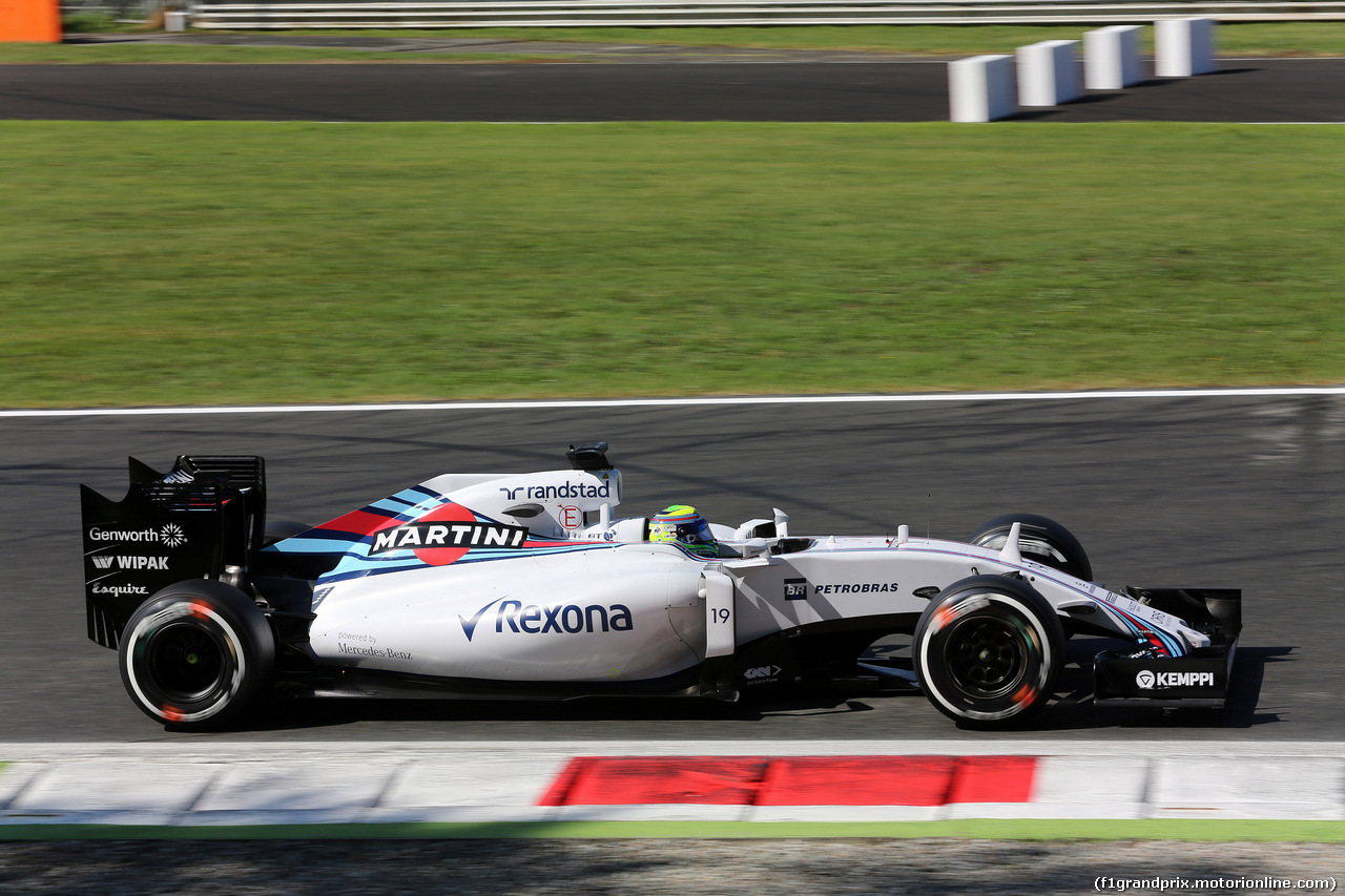 GP ITALIA, 05.09.2015 - Prove Libere 3, Felipe Massa (BRA) Williams F1 Team FW37