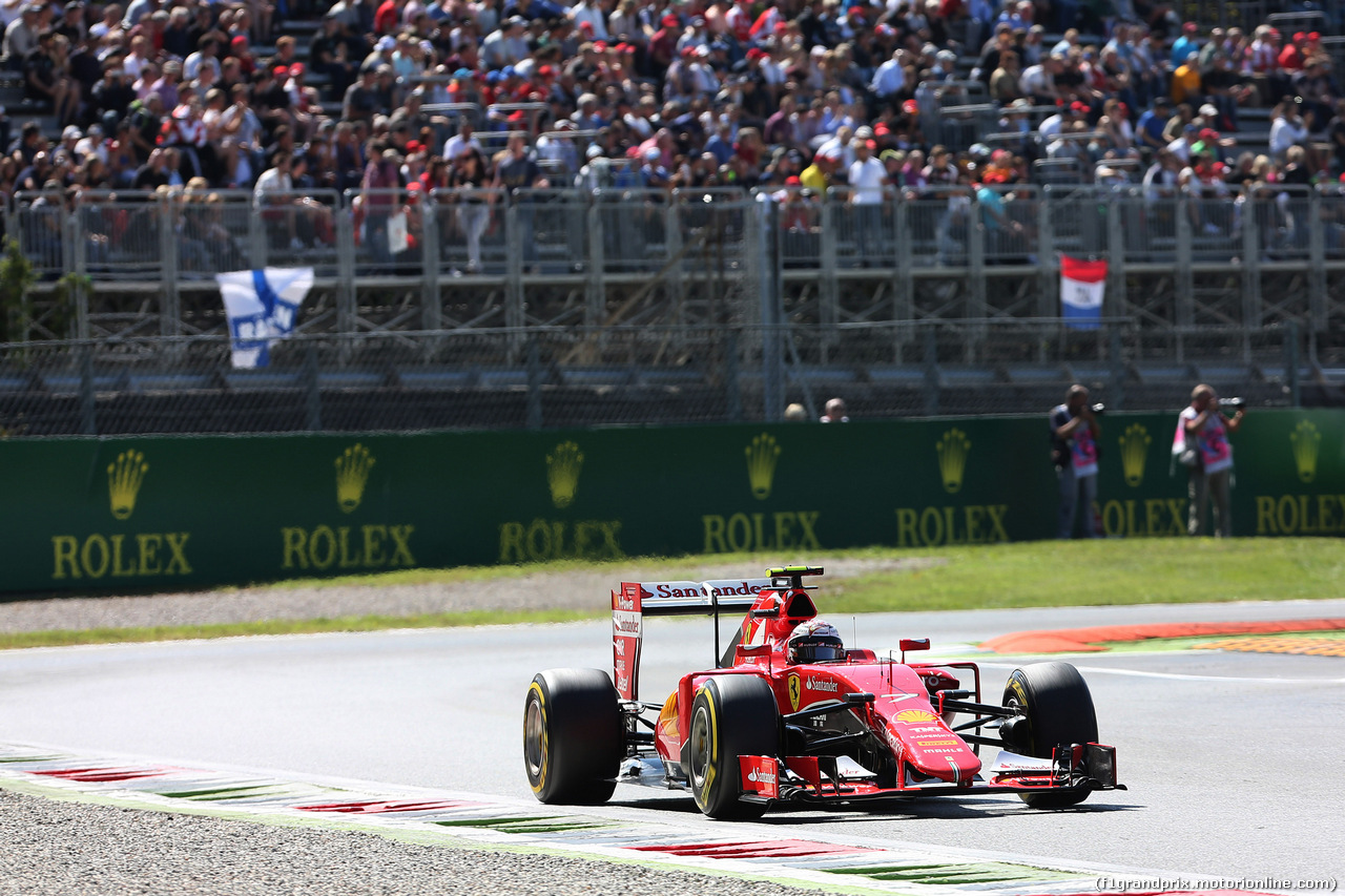 GP ITALIA, 05.09.2015 - Prove Libere 3, Kimi Raikkonen (FIN) Ferrari SF15-T