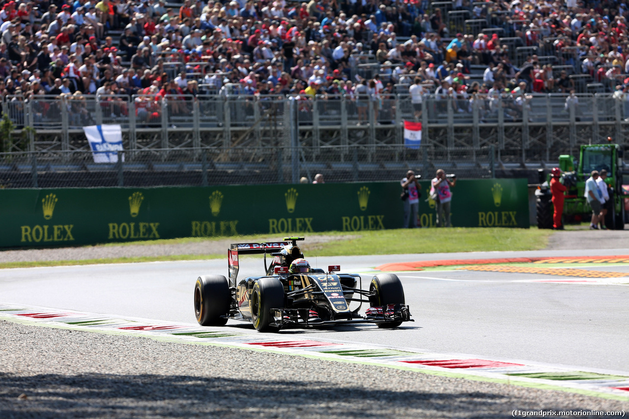 GP ITALIA, 05.09.2015 - Prove Libere 3, Pastor Maldonado (VEN) Lotus F1 Team E23