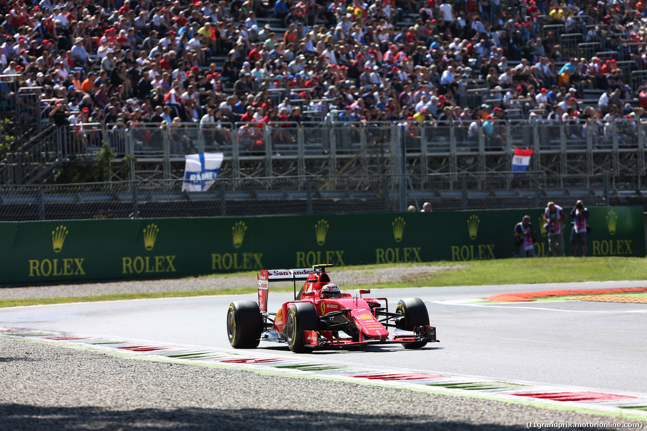 GP ITALIA, 05.09.2015 - Prove Libere 3, Kimi Raikkonen (FIN) Ferrari SF15-T