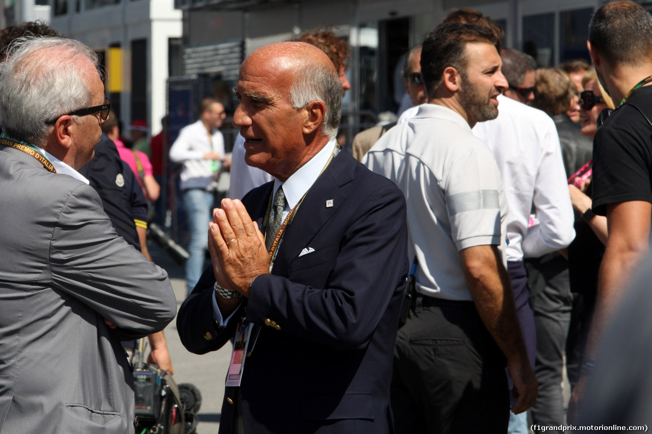 GP ITALIA, 05.09.2015 - Prove Libere 3, Dr. Angelo Sticchi Damiani (ITA) Aci Csai President