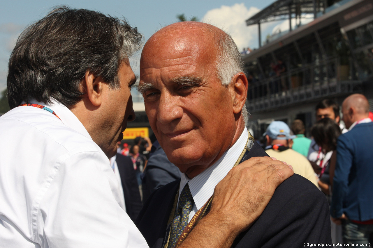 GP ITALIA, 05.09.2015 - Prove Libere 3, Pasquale Lattuneddu (ITA), FOM e Dr. Angelo Sticchi Damiani (ITA) Aci Csai President