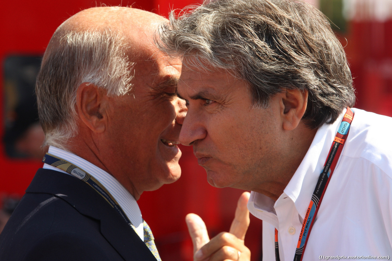 GP ITALIA, 05.09.2015 - Prove Libere 3, Dr. Angelo Sticchi Damiani (ITA) Aci Csai President e Pasquale Lattuneddu (ITA), FOM