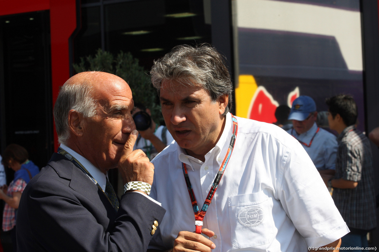 GP ITALIA, 05.09.2015 - Prove Libere 3, Dr. Angelo Sticchi Damiani (ITA) Aci Csai President e Pasquale Lattuneddu (ITA), FOM