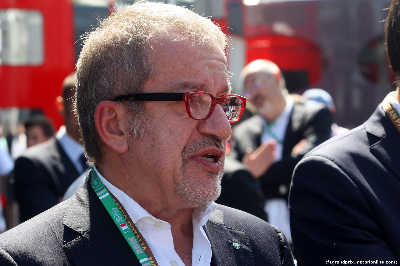 GP ITALIA, 05.09.2015 - Prove Libere 3, Roberto Maroni (ITA), Presidente della Regione Lombardia