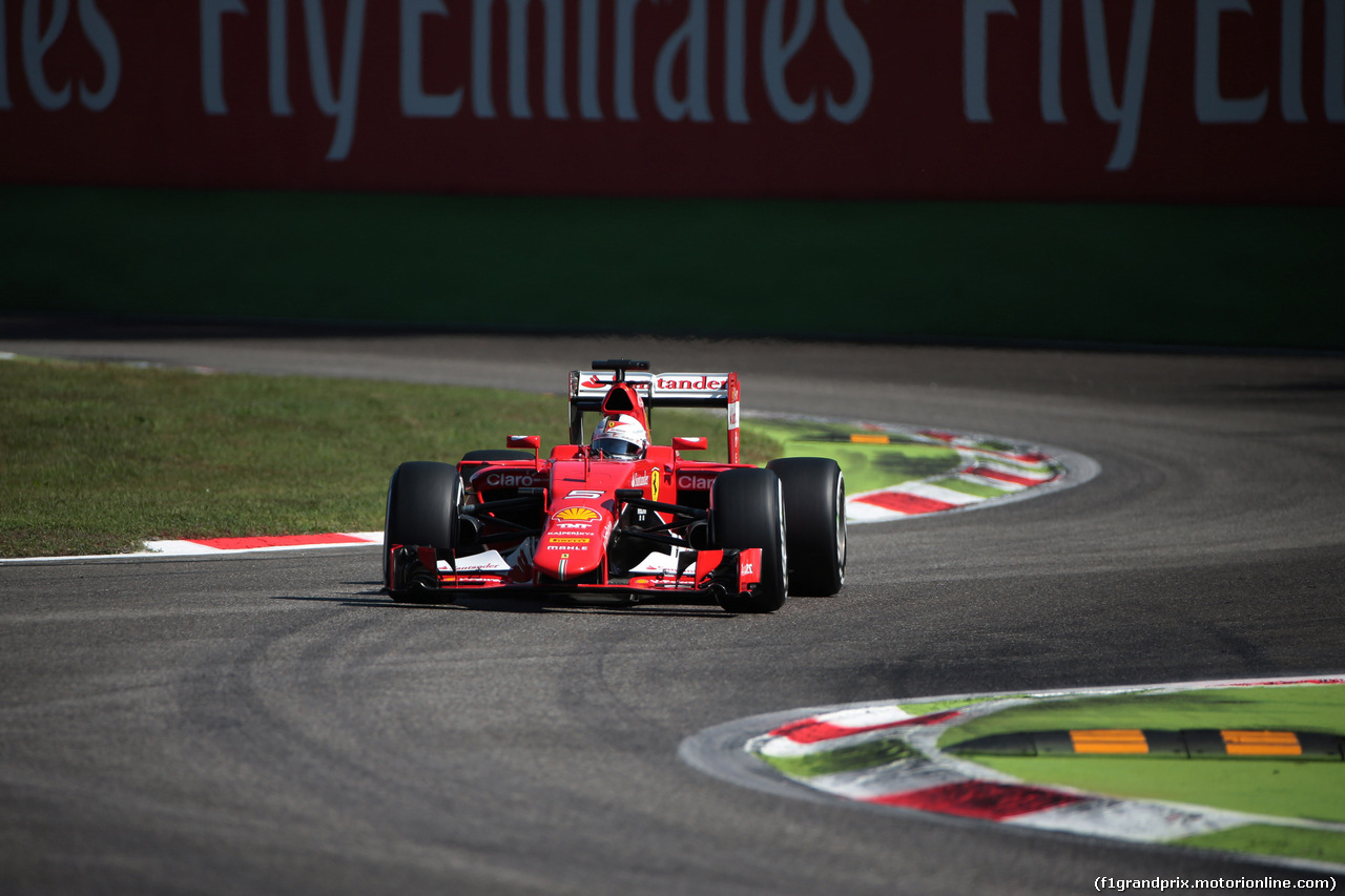 GP ITALIA, 05.09.2015 - Prove Libere 3, Sebastian Vettel (GER) Ferrari SF15-T