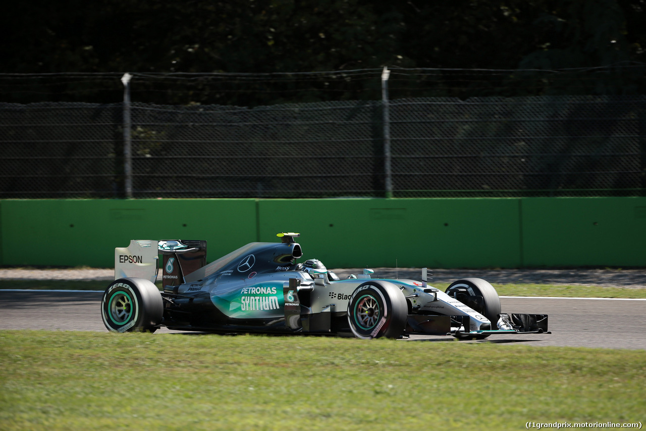 GP ITALIA, 05.09.2015 - Prove Libere 3, Nico Rosberg (GER) Mercedes AMG F1 W06