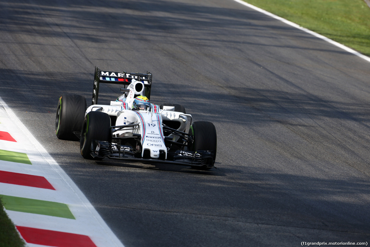 GP ITALIA, 05.09.2015 - Prove Libere 3, Felipe Massa (BRA) Williams F1 Team FW37