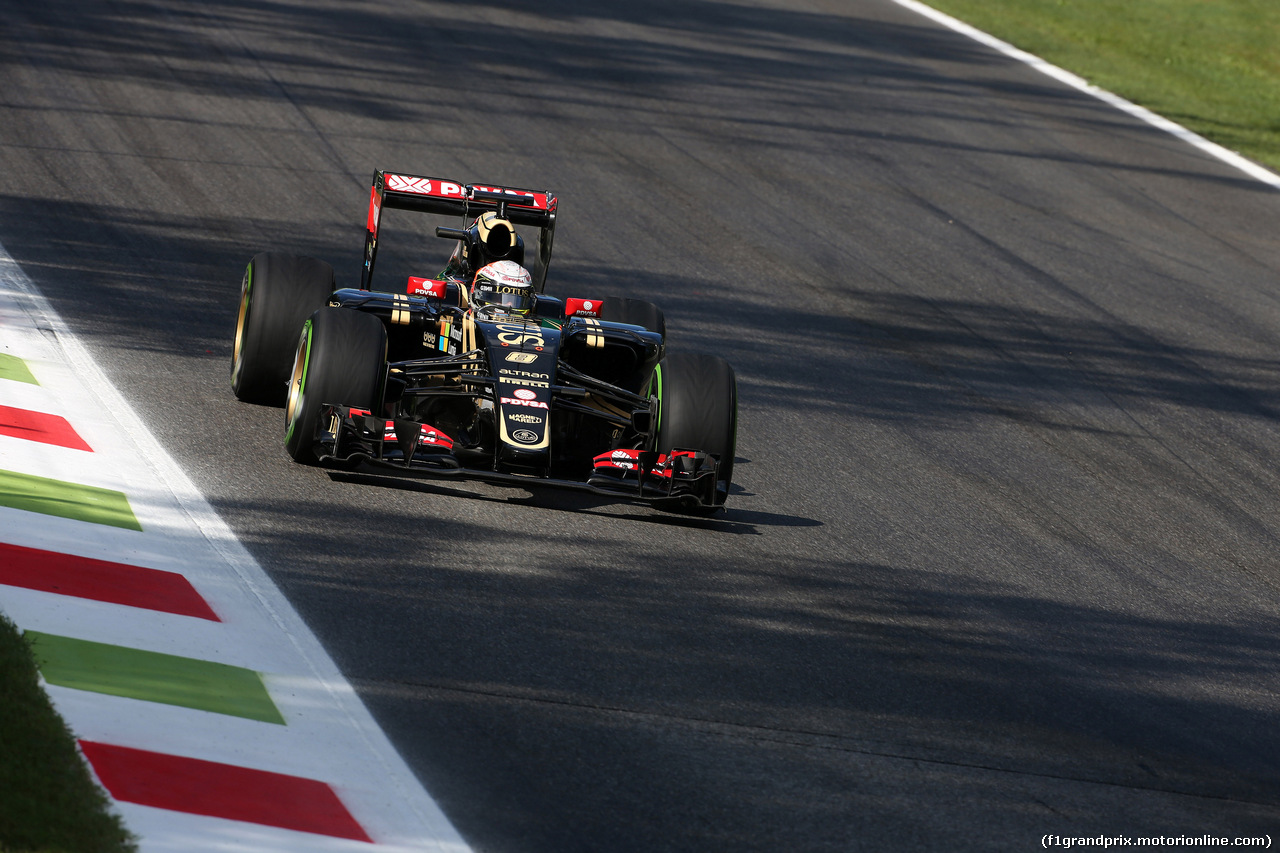 GP ITALIA, 05.09.2015 - Prove Libere 3, Romain Grosjean (FRA) Lotus F1 Team E23