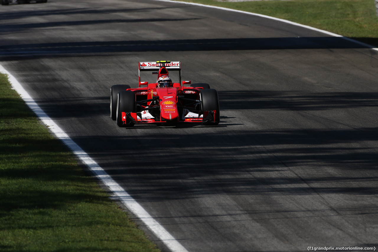 GP ITALIA, 05.09.2015 - Prove Libere 3, Kimi Raikkonen (FIN) Ferrari SF15-T