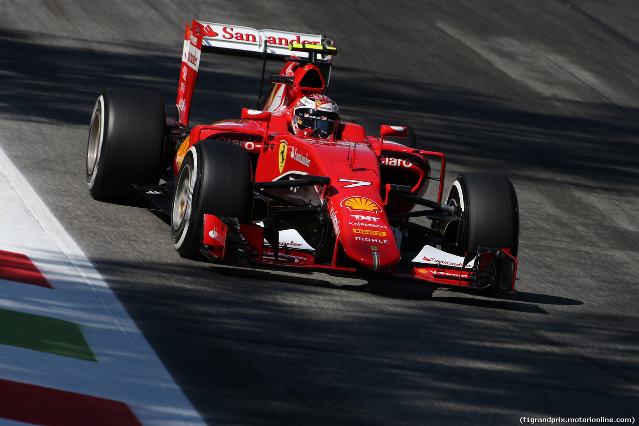 GP ITALIA, 05.09.2015 - Prove Libere 3, Kimi Raikkonen (FIN) Ferrari SF15-T