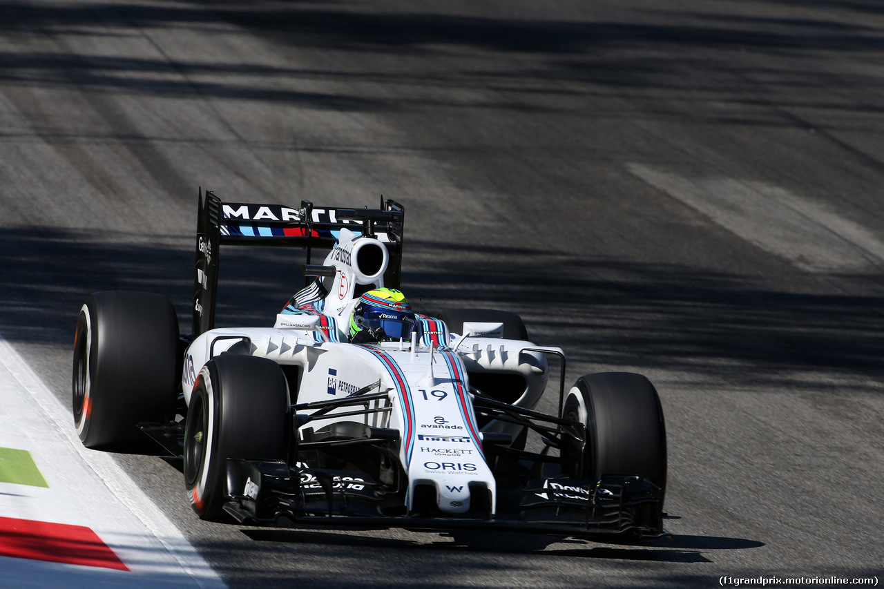 GP ITALIA, 05.09.2015 - Prove Libere 3, Felipe Massa (BRA) Williams F1 Team FW37
