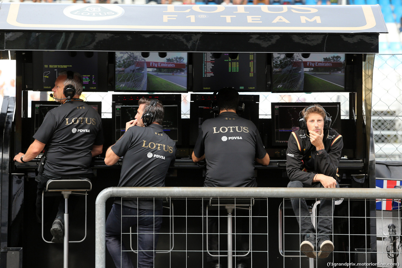 GP ITALIA, 04.09.2015 - Prove Libere 1, Romain Grosjean (FRA) Lotus F1 Team E23
