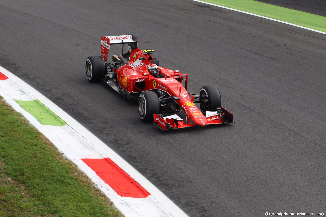 GP ITALIA, 04.09.2015 - Prove Libere 1, Kimi Raikkonen (FIN) Ferrari SF15-T