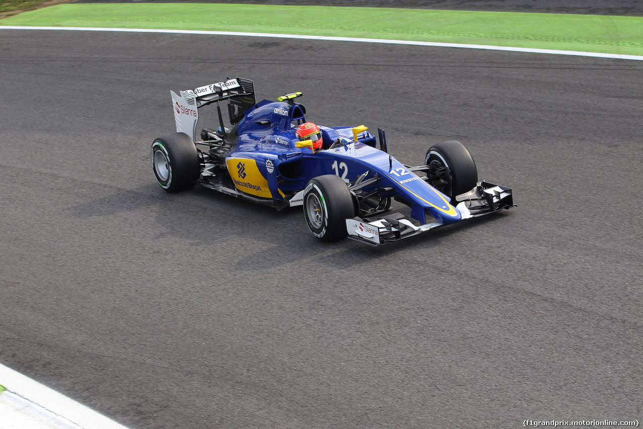 GP ITALIA, 04.09.2015 - Prove Libere 1, Felipe Nasr (BRA) Sauber C34