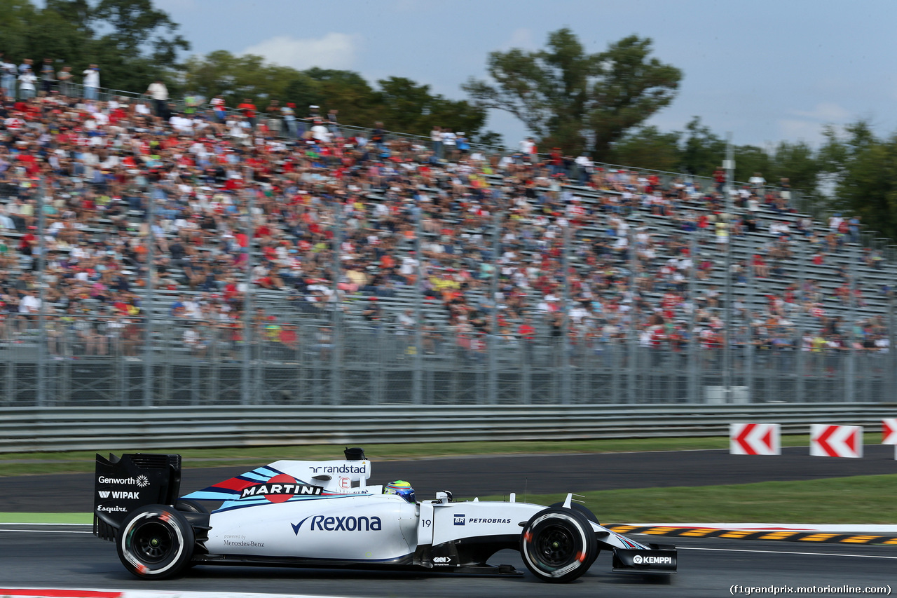 GP ITALIA, 04.09.2015 - Prove Libere 1, Felipe Massa (BRA) Williams F1 Team FW37