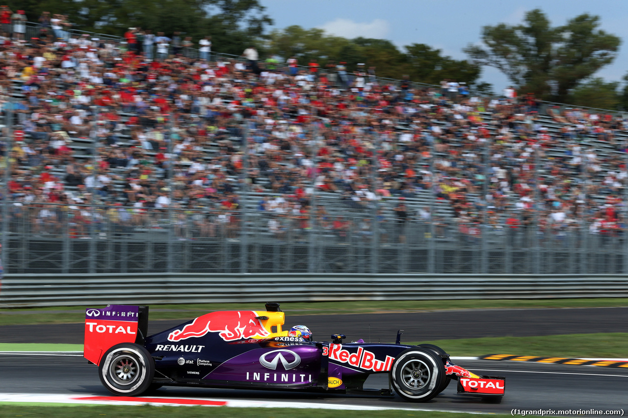 GP ITALIA, 04.09.2015 - Prove Libere 1, Daniel Ricciardo (AUS) Red Bull Racing RB11