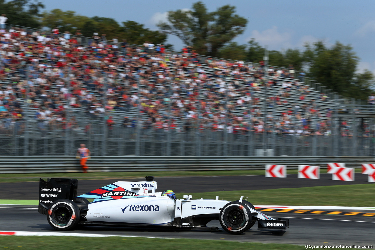 GP ITALIA, 04.09.2015 - Prove Libere 1, Felipe Massa (BRA) Williams F1 Team FW37