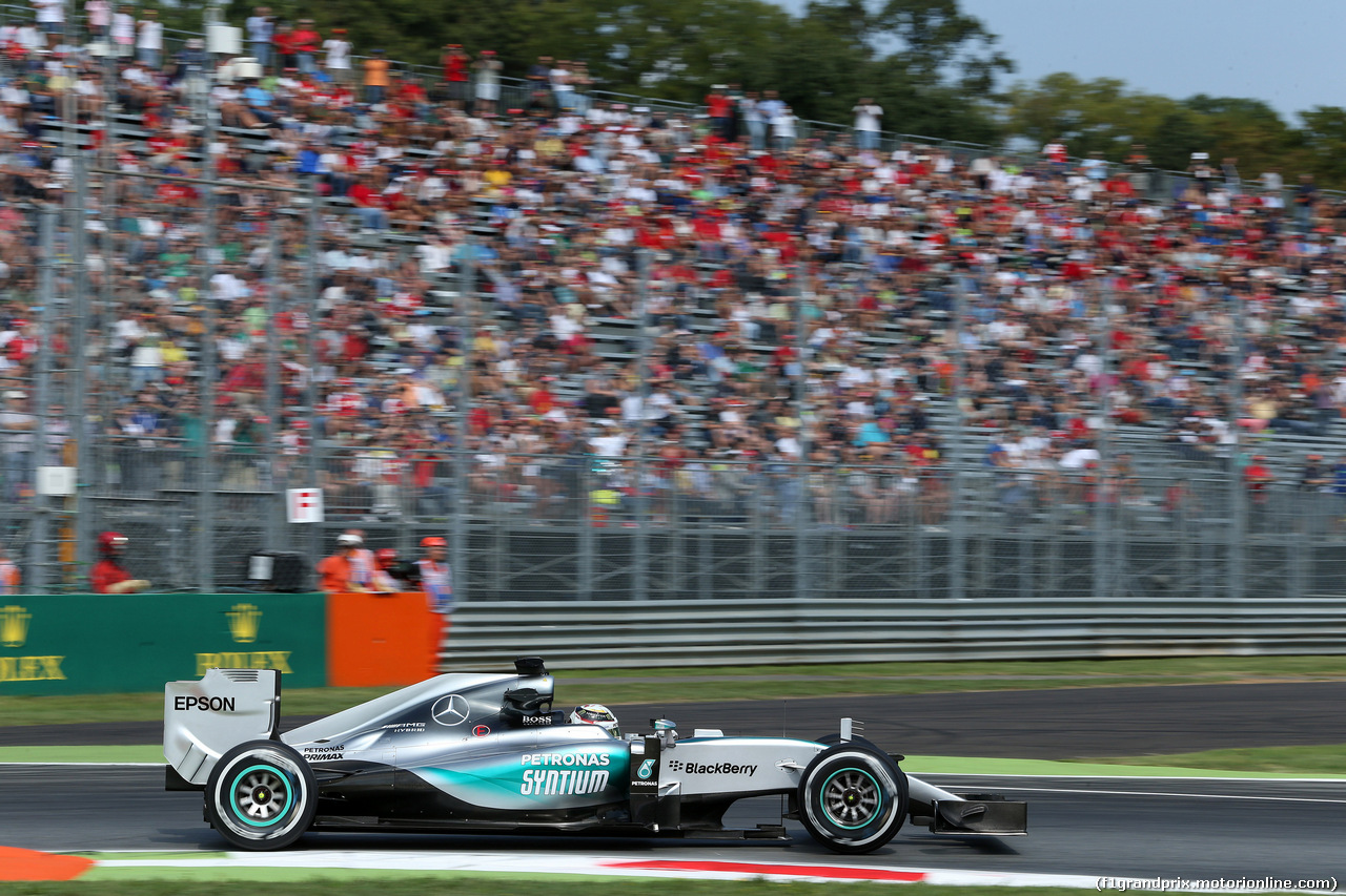 GP ITALIA, 04.09.2015 - Prove Libere 1, Lewis Hamilton (GBR) Mercedes AMG F1 W06
