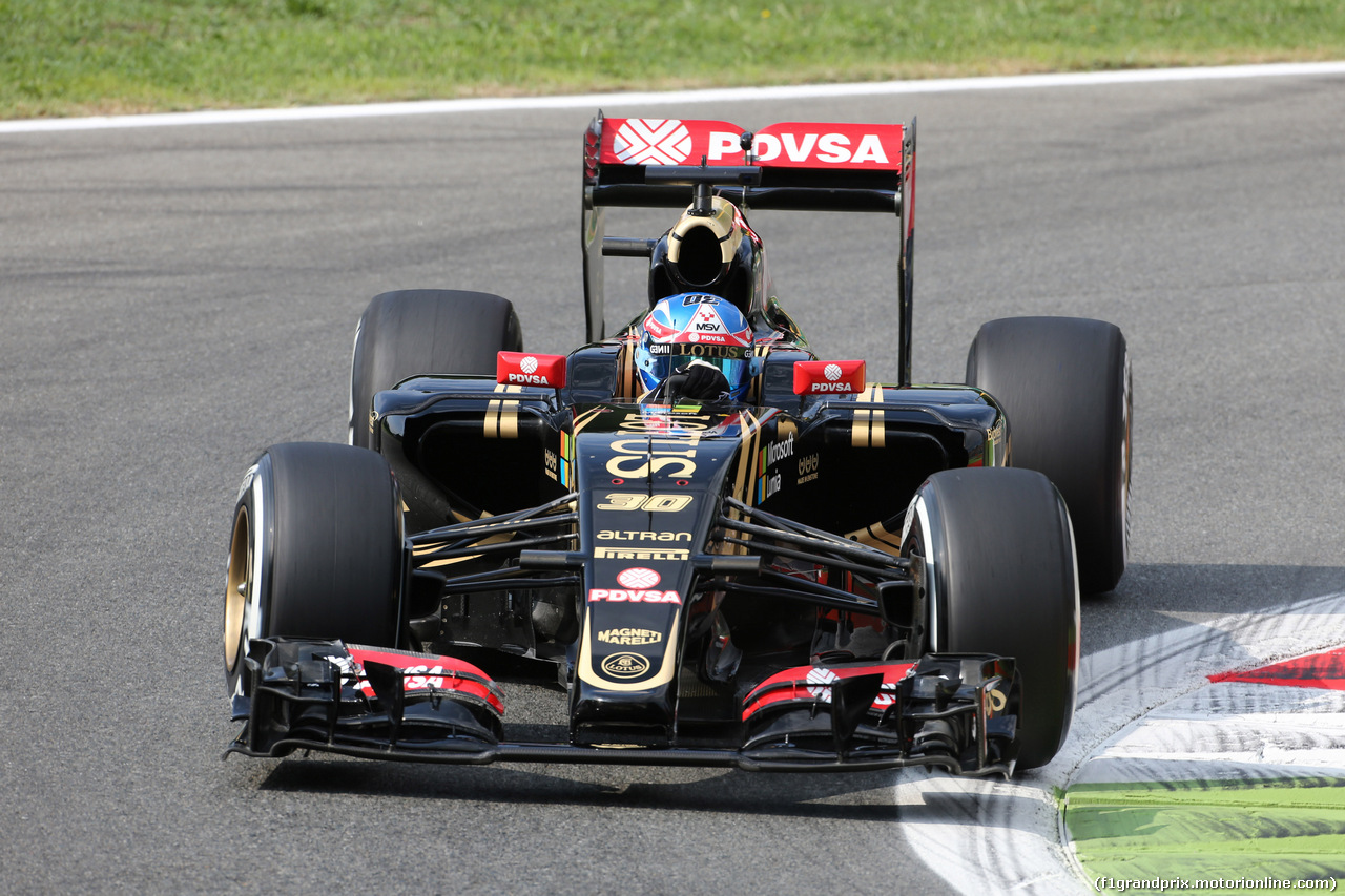 GP ITALIA, 04.09.2015 - Prove Libere 1, Jolyon Palmer (GBR) Test Driver, Lotus F1 Team