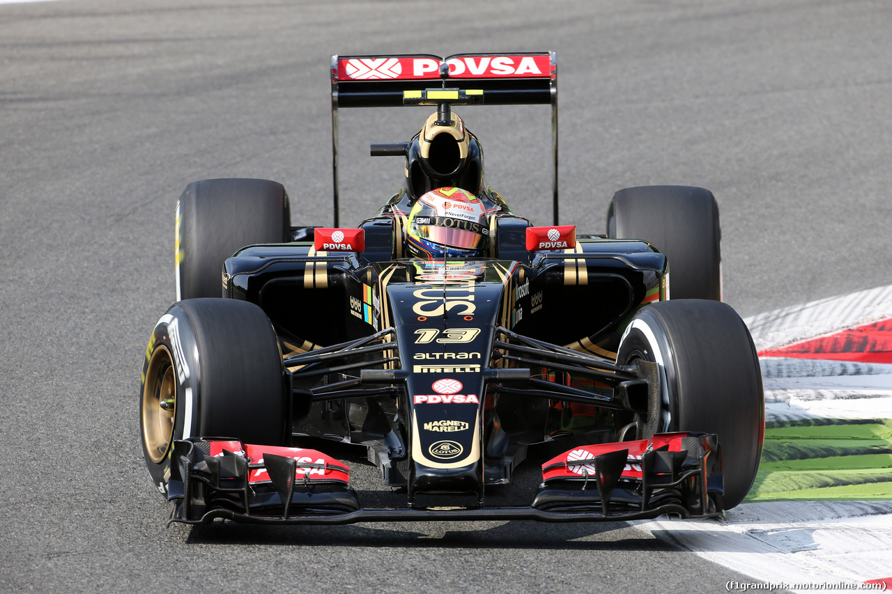 GP ITALIA, 04.09.2015 - Prove Libere 1, Pastor Maldonado (VEN) Lotus F1 Team E23