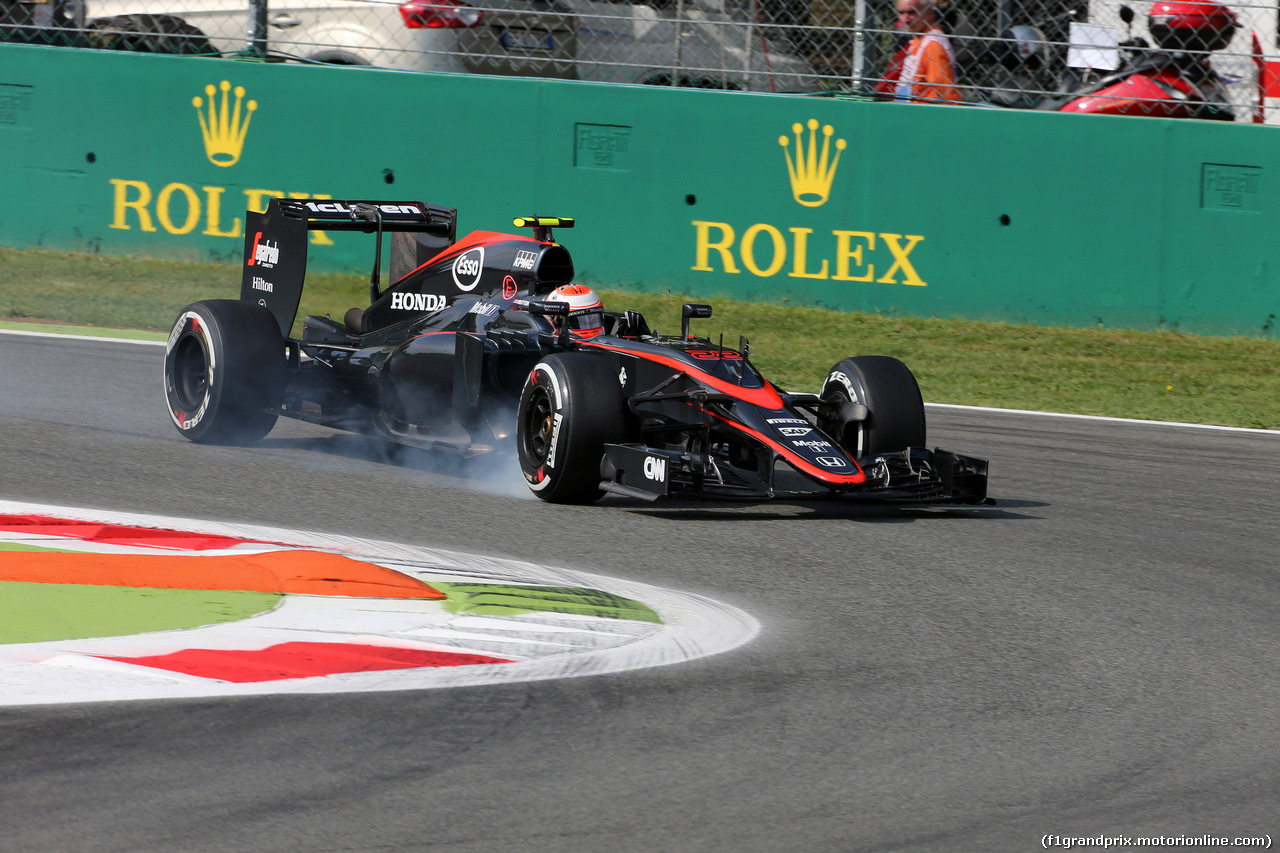 GP ITALIA, 04.09.2015 - Prove Libere 1, Jenson Button (GBR)  McLaren Honda MP4-30.