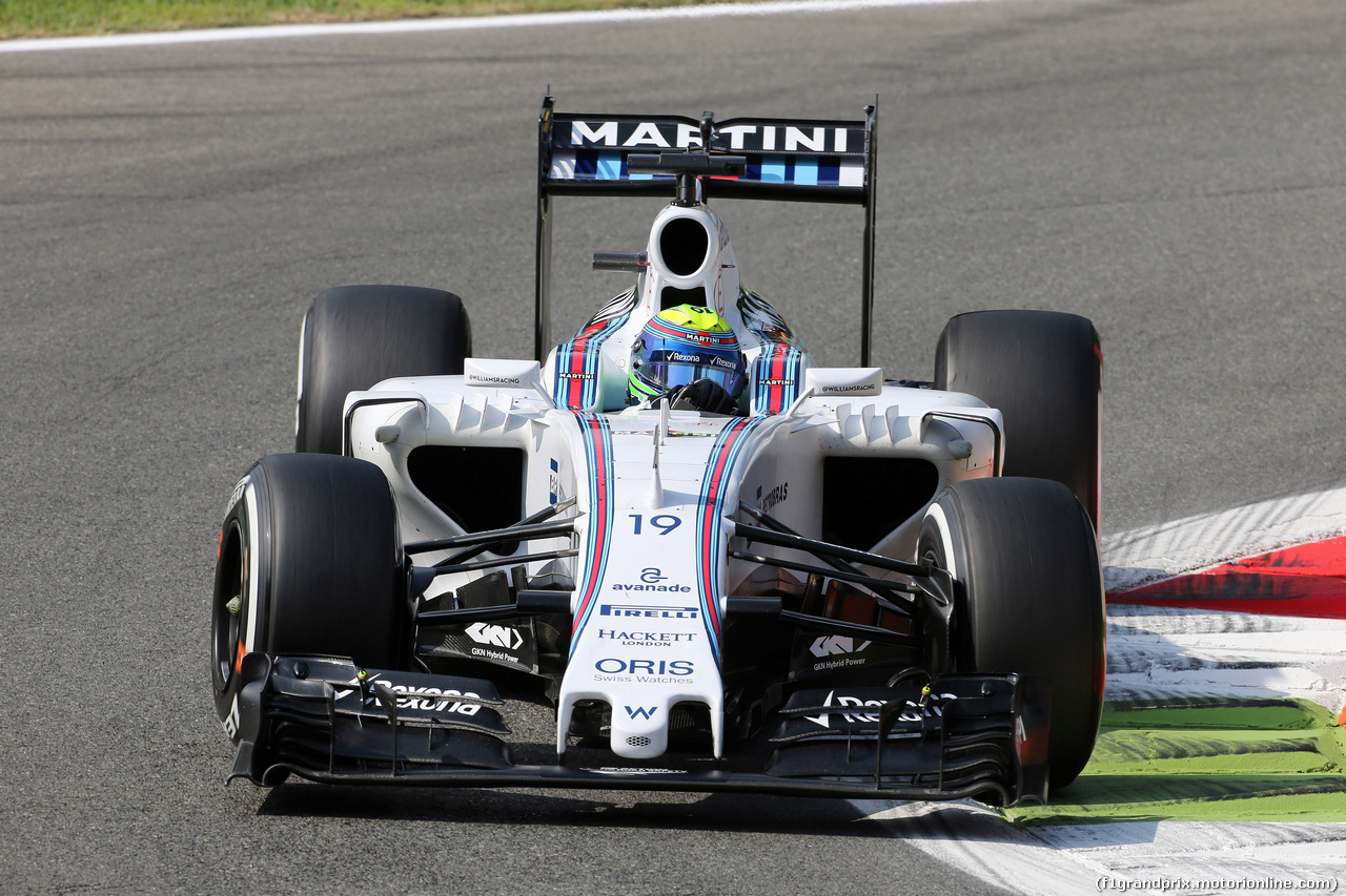 GP ITALIA, 04.09.2015 - Prove Libere 1, Felipe Massa (BRA) Williams F1 Team FW37