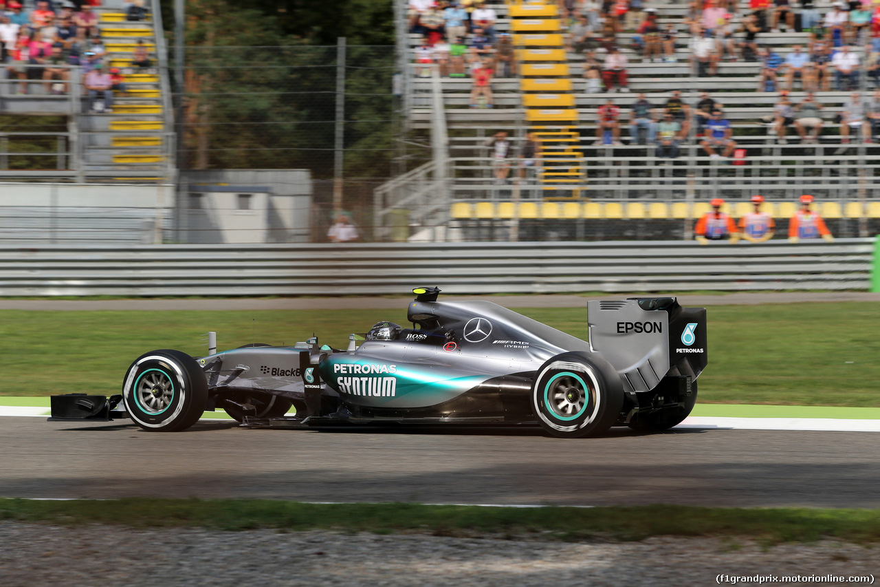 GP ITALIA, 04.09.2015 - Prove Libere 1, Nico Rosberg (GER) Mercedes AMG F1 W06