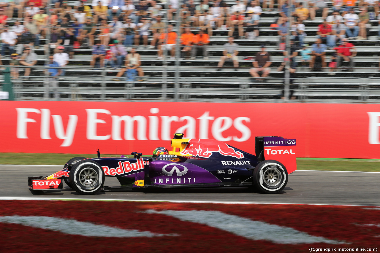 GP ITALIA, 04.09.2015 - Prove Libere 1, Daniil Kvyat (RUS) Red Bull Racing RB11