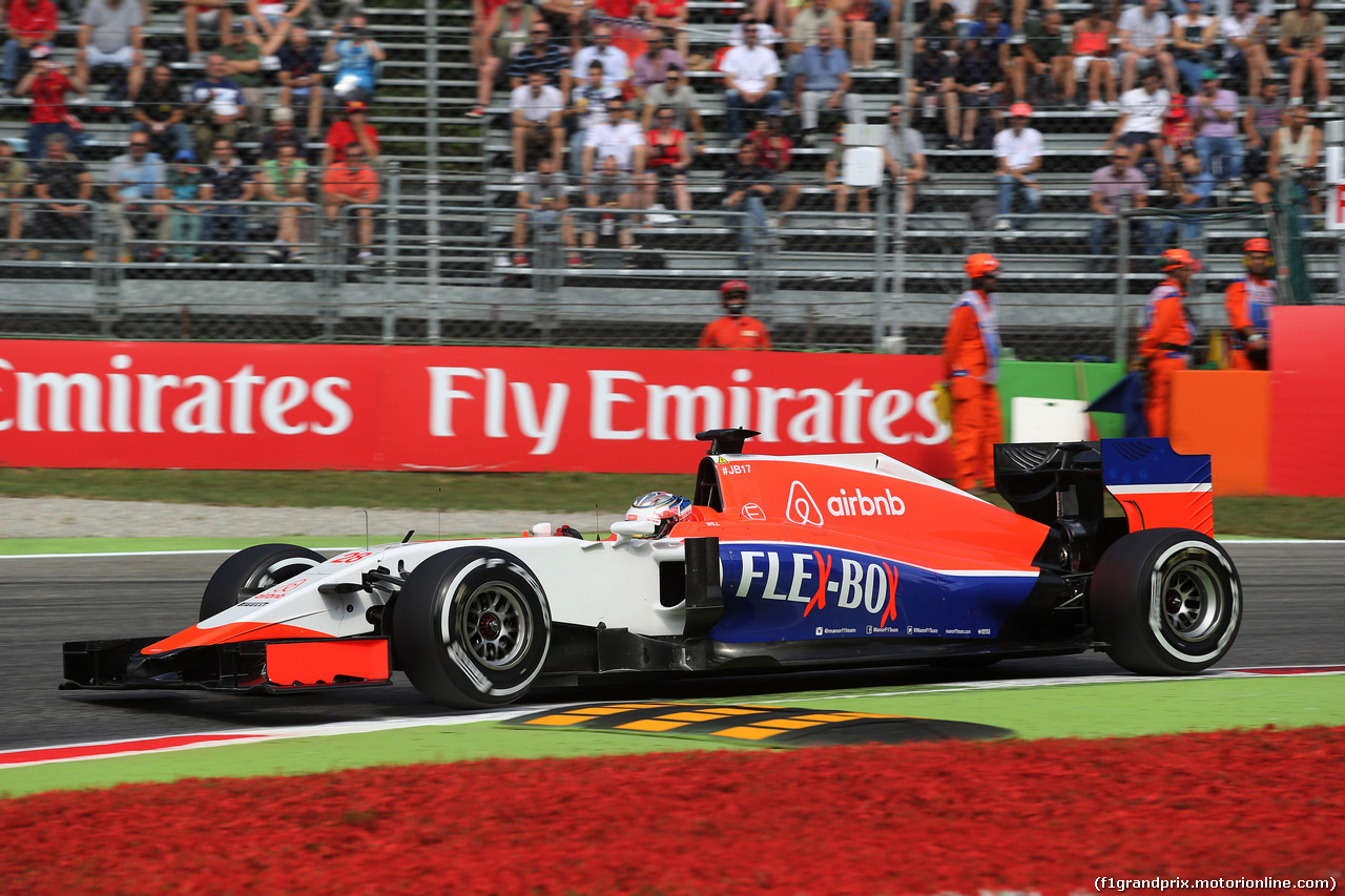 GP ITALIA, 04.09.2015 - Prove Libere 1, William Stevens (GBR) Manor Marussia F1 Team