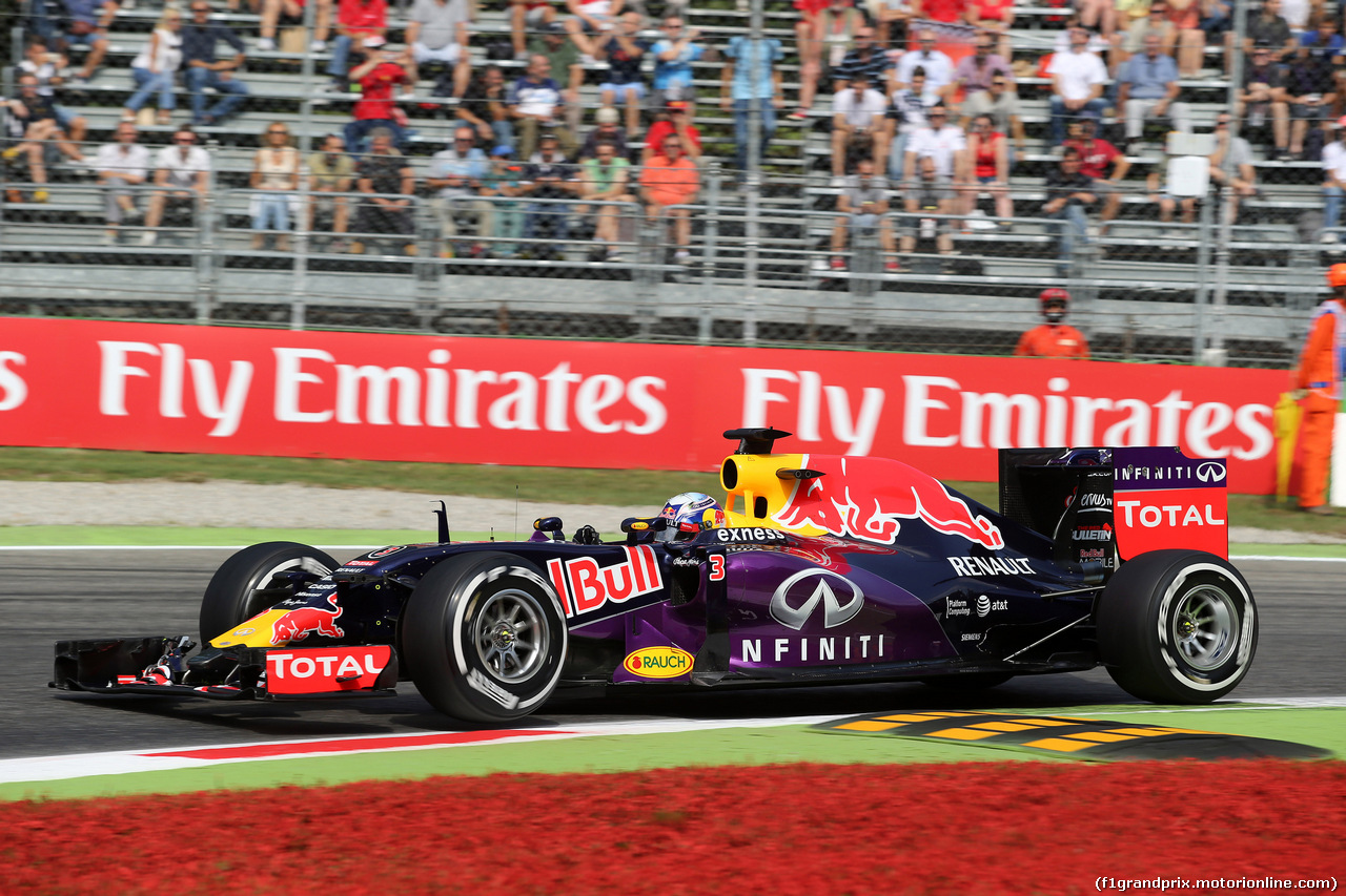 GP ITALIA, 04.09.2015 - Prove Libere 1, Daniel Ricciardo (AUS) Red Bull Racing RB11