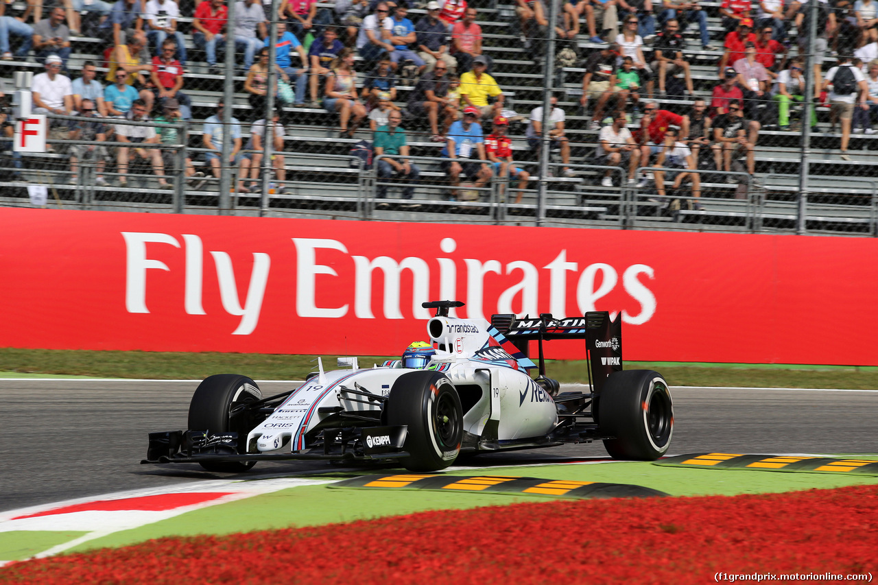 GP ITALIA, 04.09.2015 - Prove Libere 1, Felipe Massa (BRA) Williams F1 Team FW37