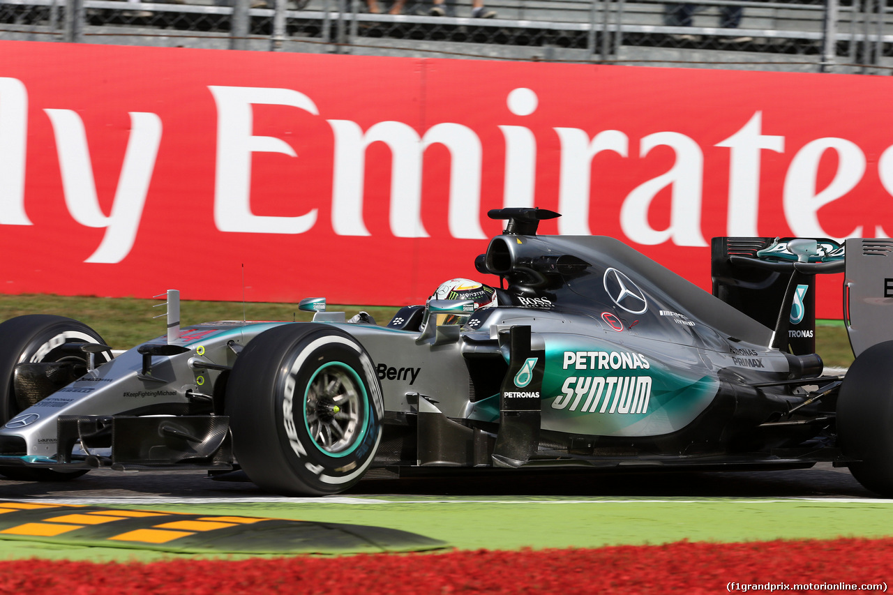 GP ITALIA, 04.09.2015 - Prove Libere 1, Lewis Hamilton (GBR) Mercedes AMG F1 W06