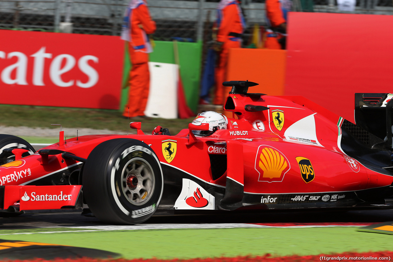 GP ITALIA, 04.09.2015 - Prove Libere 1, Sebastian Vettel (GER) Ferrari SF15-T