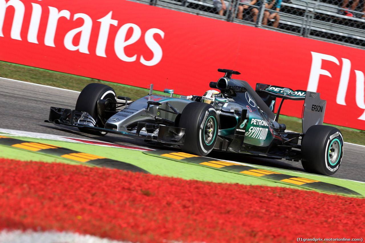 GP ITALIA, 04.09.2015 - Prove Libere 1, Lewis Hamilton (GBR) Mercedes AMG F1 W06