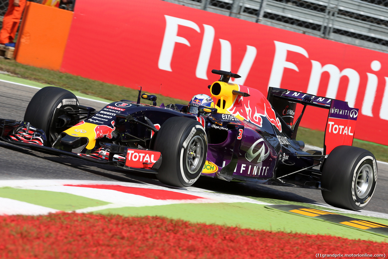 GP ITALIA, 04.09.2015 - Prove Libere 1, Daniel Ricciardo (AUS) Red Bull Racing RB11