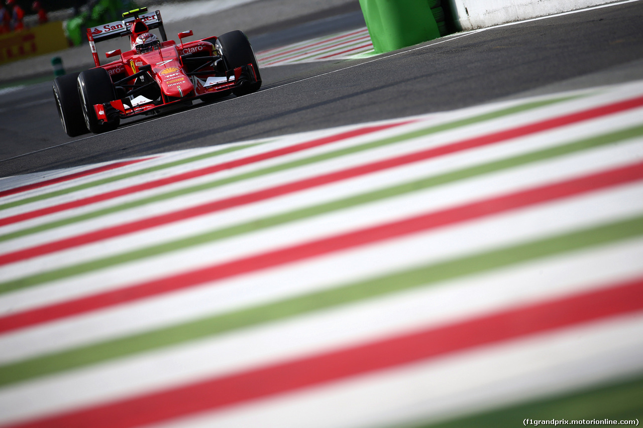 GP ITALIA, 04.09.2015 - Prove Libere 1, Kimi Raikkonen (FIN) Ferrari SF15-T