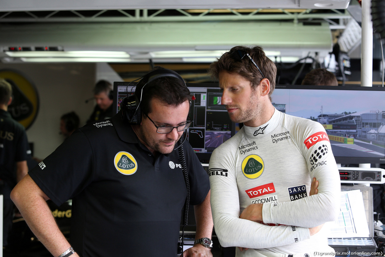 GP ITALIA, 04.09.2015 - Prove Libere 2, Romain Grosjean (FRA) Lotus F1 Team E23