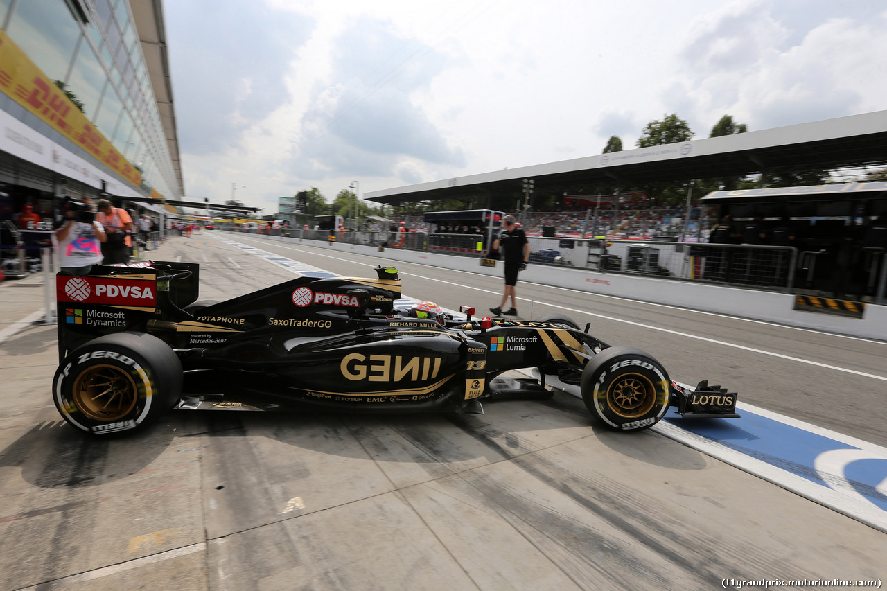 GP ITALIA, 04.09.2015 - Prove Libere 2, Pastor Maldonado (VEN) Lotus F1 Team E23