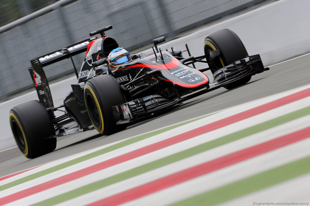 GP ITALIA, 04.09.2015 - Prove Libere 2, Fernando Alonso (ESP) McLaren Honda MP4-30