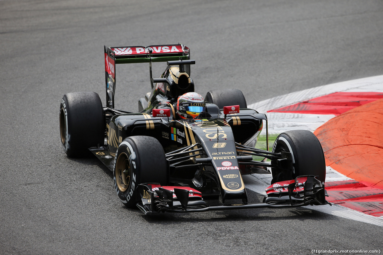 GP ITALIA, 04.09.2015 - Prove Libere 2, Romain Grosjean (FRA) Lotus F1 Team E23