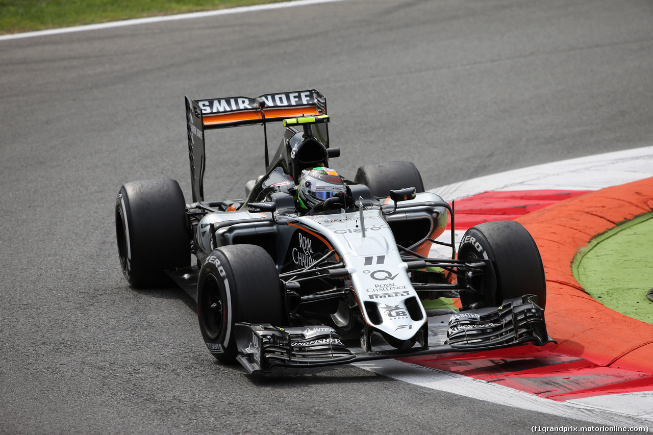 GP ITALIA, 04.09.2015 - Prove Libere 2, Sergio Perez (MEX) Sahara Force India F1 VJM08