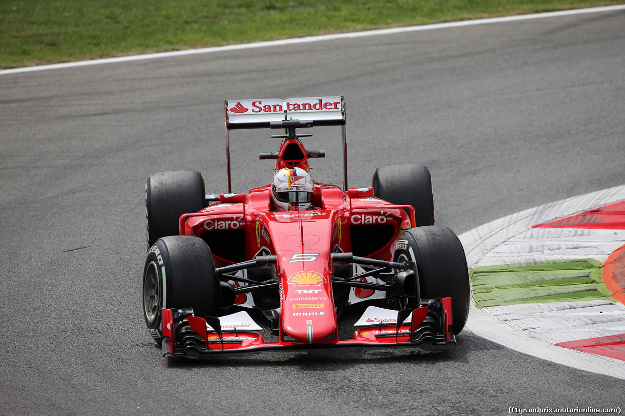 GP ITALIA, 04.09.2015 - Prove Libere 2, Sebastian Vettel (GER) Ferrari SF15-T