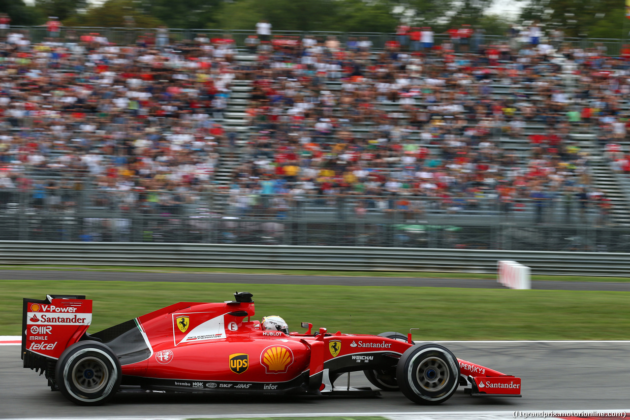 GP ITALIA, 04.09.2015 - Prove Libere 2, Sebastian Vettel (GER) Ferrari SF15-T