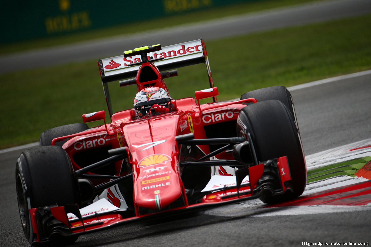 GP ITALIA, 04.09.2015 - Prove Libere 2, Kimi Raikkonen (FIN) Ferrari SF15-T
