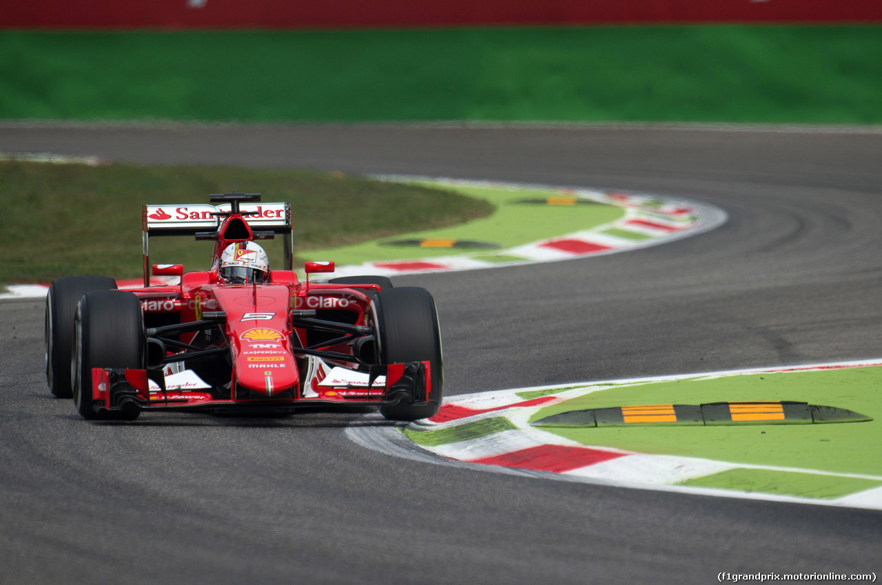 GP ITALIA, 04.09.2015 - Prove Libere 2, Sebastian Vettel (GER) Ferrari SF15-T