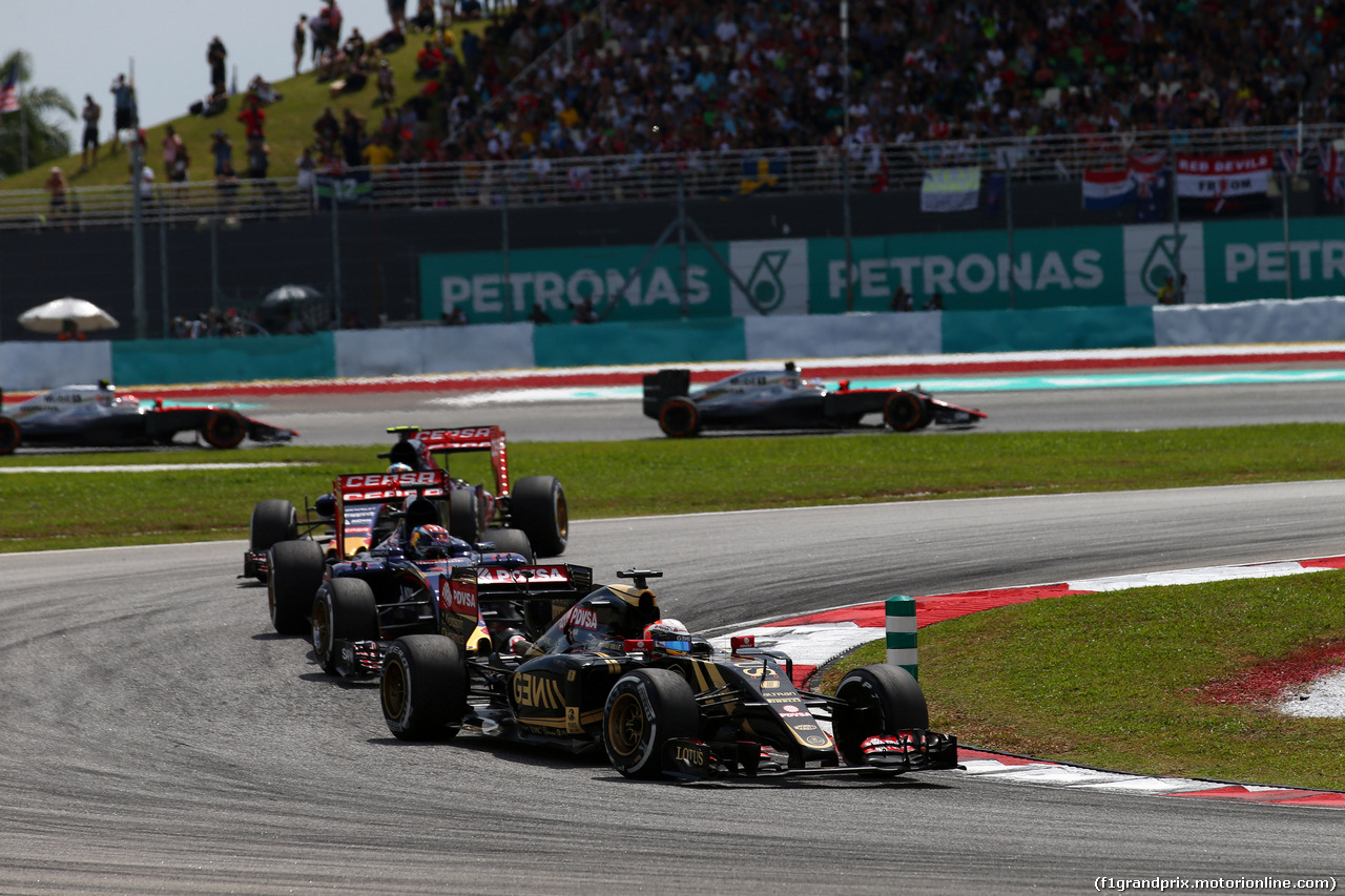 GP MALESIA, 29.03.2015- Gara, Romain Grosjean (FRA) Lotus F1 Team E23