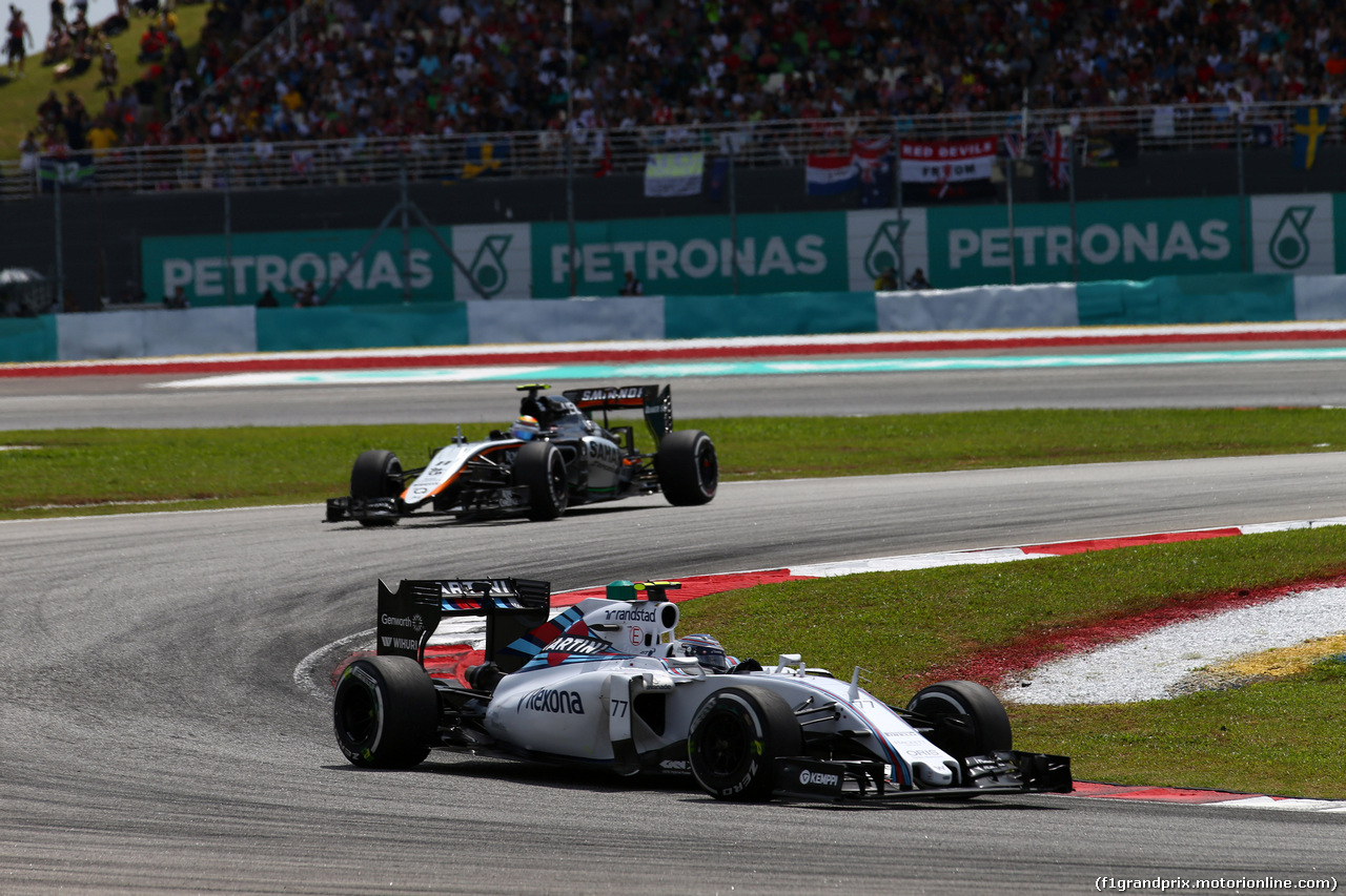 GP MALESIA, 29.03.2015- Gara, Valtteri Bottas (FIN) Williams F1 Team FW37