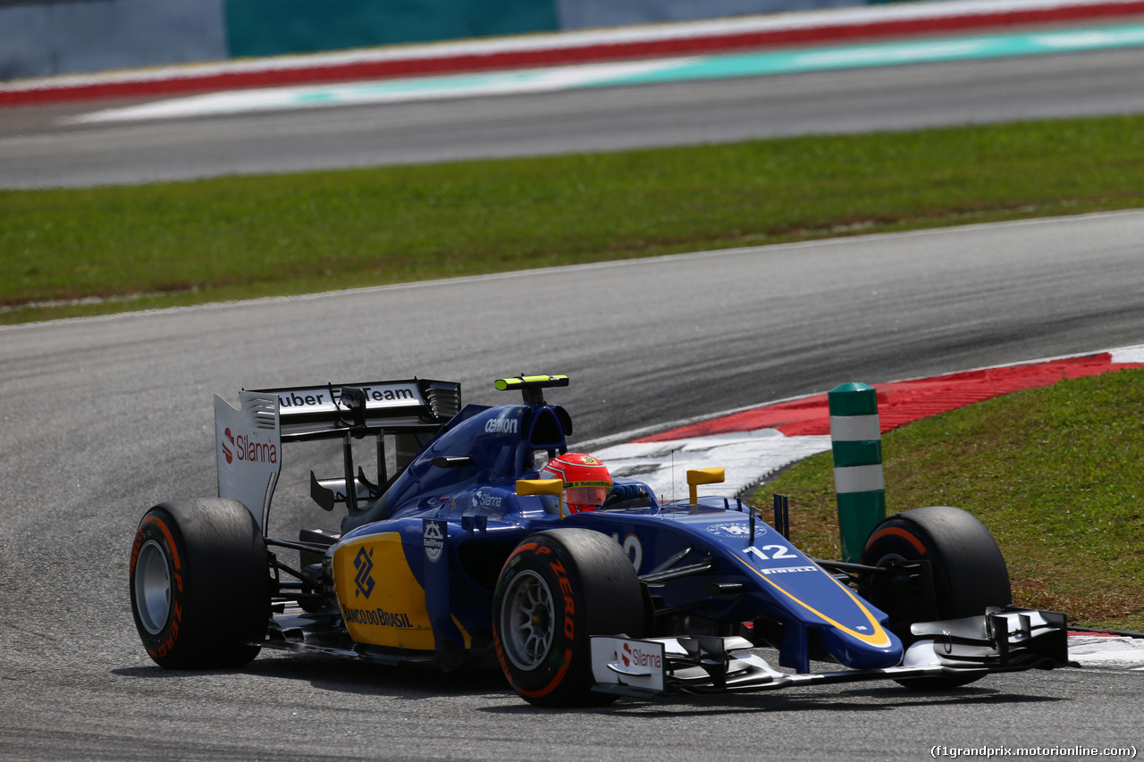 GP MALESIA, 29.03.2015- Gara, Felipe Nasr (BRA) Sauber C34