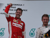 GP MALESIA, 29.03.2015- Gara, 1st position Sebastian Vettel (GER) Ferrari SF15-T e terzo Nico Rosberg (GER) Mercedes AMG F1 W06
